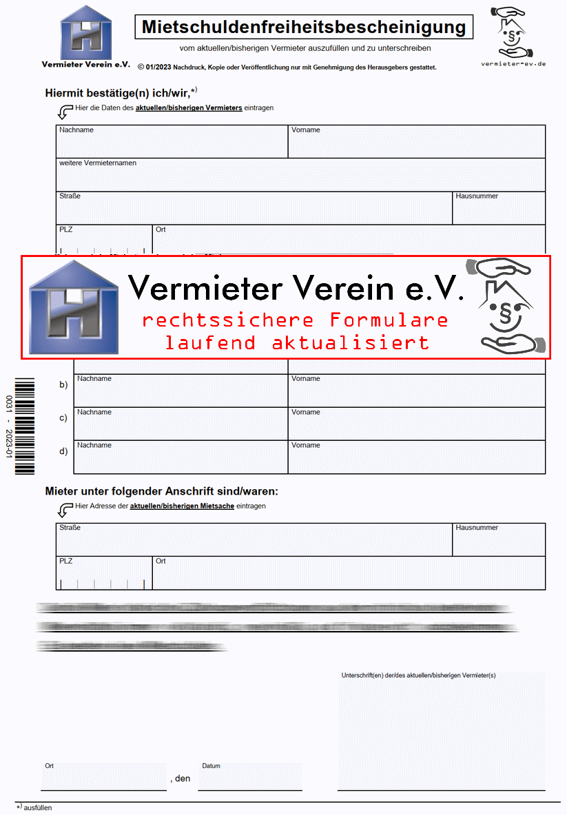 mietschuldenfreiheitsbescheinigung